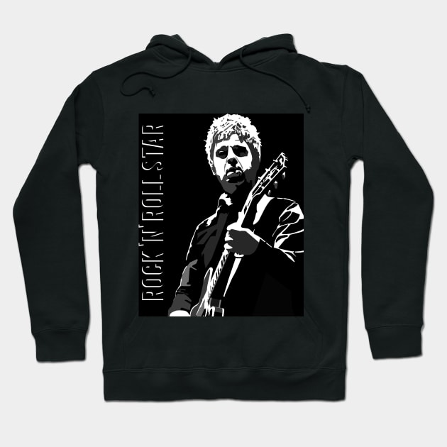 Rock n Roll Star #1 Hoodie by SiSuSiSu